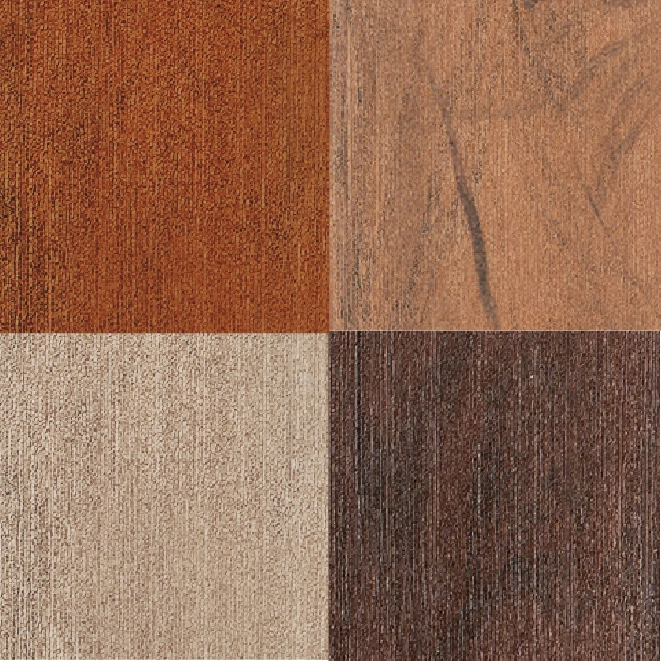 TruNorth Enviroboard and Accuspan composite decking swatches Bordeaux Tigerwood Sand Brazilian Cherry