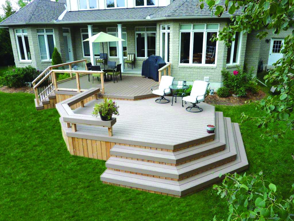 Clubhouse Decking PVC Clay Deck