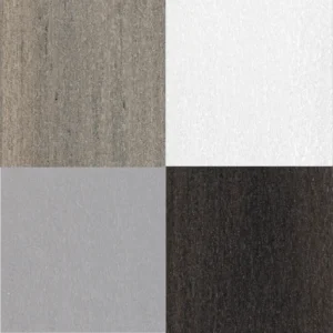 TruNorth Clubhouse Aurora PVC decking swatches in Falcon, Polar, Brookstone, and Midnight showing smooth brushed finish and modern color range